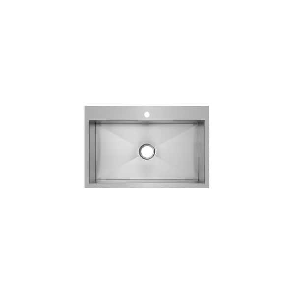 Mirabelle MIRDM1BZ1 33" Single Basin Drop In or Undermount Stainless